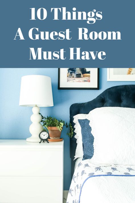 Do you have guests coming?  Even if you don't have a separate guest bedroom there are 10 things you can do to make your guests feel welcome without spending a lot of money. Make Guests Feel Welcome, Guest Bedroom Essentials, Coastal Guest Room, Guest Room Essentials, Small Guest Room, Welcome Design, Guest Room Decor, Bedroom Items, Bedroom Essentials