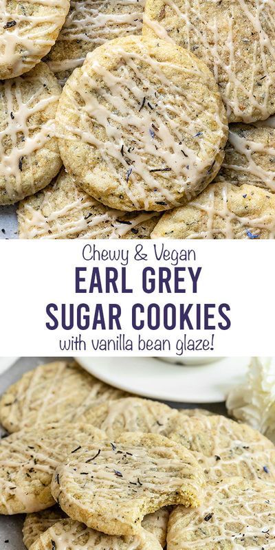 Vegan Earl Grey, Flavored Cookies, Vegan Sugar Cookies, Vegan Baking Recipes, Vegan Cookies Recipes, Usa Food, Vegan Sugar, Tea Cookies, Grey Tea