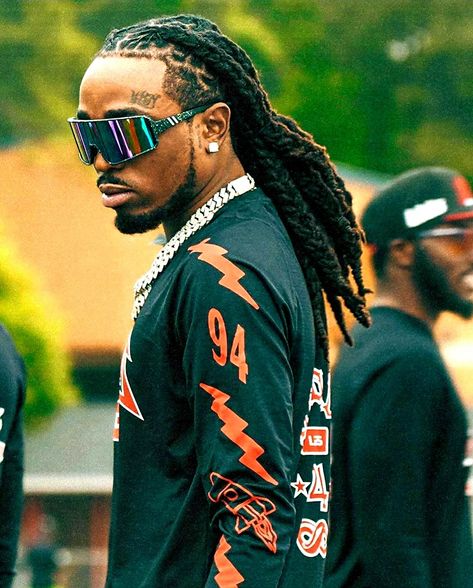 Quavo Hair, Quavo Rapper, Offset Rapper, Dreadlocks Men, Hairstyle Black, Cute Dreads, Dreadlock Hairstyles For Men, Style Africain, Dark Skin Boys