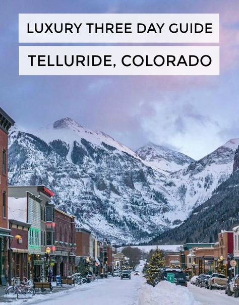 Read our guide to three days in Telluride, Colorado Telluride Colorado Christmas, Christmas In Telluride, Things To Do In Telluride Colorado, Telluride Colorado Winter, Telluride Winter, Colorado Towns, Colorado Travel Guide, Road Trip To Colorado, Winter Travel Destinations