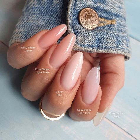 Nail Hacks, Pink Nail Colors, Milky Nails, Weak Nails, Pink Gel Nails, Light Pink Nails, Indigo Nails, Classic Nails, Easy Shape