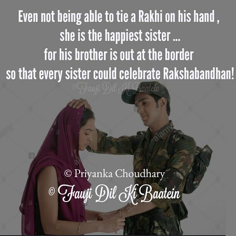 Army Sister Quotes, Sister Shayari, Defence Quotes, Army Sister, Indian Army Quotes, Indian Defence, Brother Sister Quotes, Army Quotes, Army Life