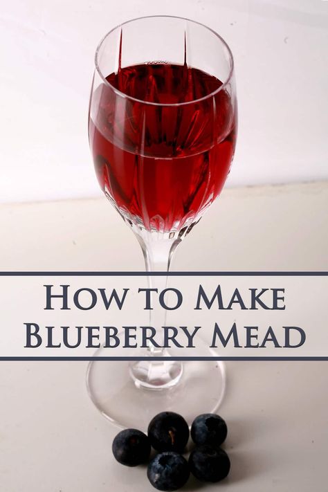 Blueberry Mead, Mead Wine Recipes, Homemade Booze, Mead Recipes, Mead Making, Wine Making Recipes, Homemade Wine Recipes, Honey Mead, Blueberry Wine