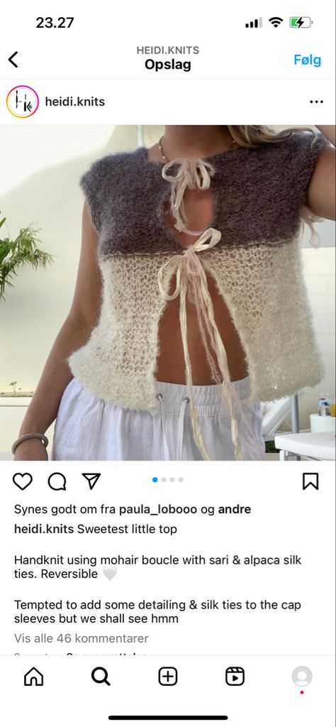 Crochet Mohair Top, Mohair Top, Bamboo Shoot, Knitted Blouse, Mohair Knit, Crochet Bralette, Little Outfits, Summer Crochet, White Crochet