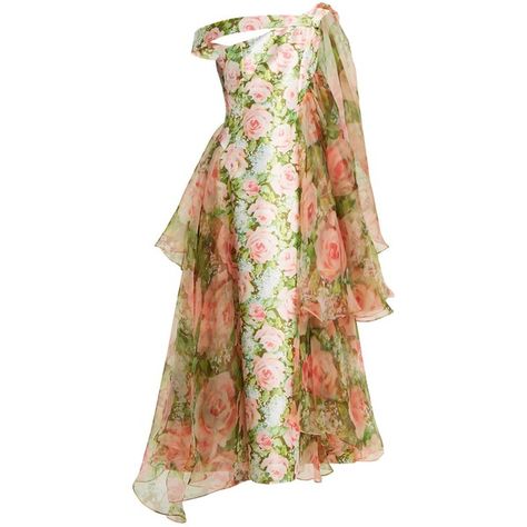 Richard Quinn Off-the-shoulder floral-print duchess-satin dress ($4,835) ❤ liked on Polyvore featuring dresses, pink print, pink dress, pink floral dress, pink off shoulder dress, flower pattern dress and off-the-shoulder dresses Pink Off Shoulder Dress, White Strapless Wedding Dress, Flower Printed Dress, Meghan Markle Wedding Dress, Off Shoulder Floral Dress, Dreamy Gowns, Flower Pattern Dress, Richard Quinn, Full Tulle Skirt