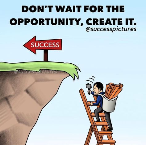 This is Deep! on Twitter: "DON’T WAIT FOR RHE OPPORTUNITY, CREATE IT.… " Success Pictures, Meaningful Pictures, Motivational Images, Motivational Picture Quotes, Life Quotes Pictures, Genius Quotes, Motivational Pictures, Motivational Quotes For Success, Lesson Quotes