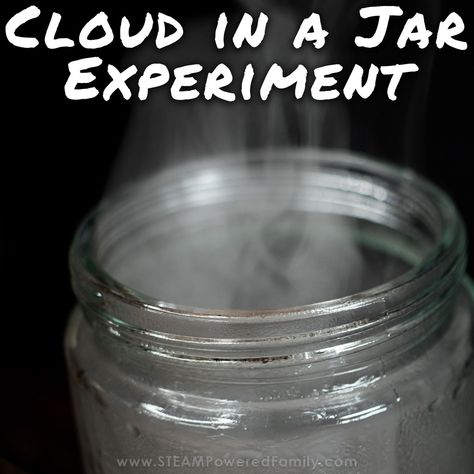 Learn how to do these 2 easy Cloud in a Jar experiments with your students and learn fascinating lessons in how clouds form in our skies. Small Talk Topics, Playdough Slime, Cloud In A Jar, Ideal Gas Law, Weather Science, Small Clouds, Science Notes, Water Cycle, Clear Glass Jars