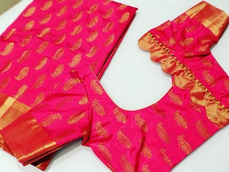 Pattu Patch Work Blouse Designs, Pattu Blouse Patterns, Pattu Blouse Design Models, Banarsi Blouse, Blouse Neck Models, Normal Blouse, Brocade Blouse Designs, 50 Blouse Designs, Lace Blouse Design