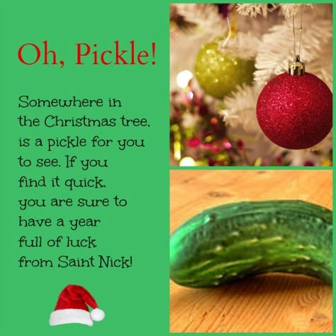 Free Christmas Pickle Ornament Printable -- start this fun holiday tradition with your family! Christmas Legends, Christmas Pickle Ornament, Pickle Ornament, Christmas In Germany, Magic Reindeer Food, Decorating Ideas For Christmas, Christmas Pickle, Delicious Christmas Cookies, Holidays Around The World