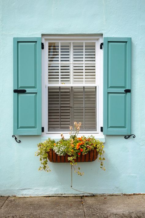 A Window into Charleston by Scott Medway Pretty Windows, Window Exterior, South Carolina Coast, Carolina Coast, Brick Exterior, Brick Exterior House, Geometric Drawing, Sixties Fashion, Architectural Details