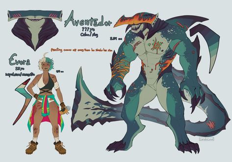 Shark Dnd Character, Shark Oc Art, Fish Oc, Shark Oc, Shark Character, Mythical Creatures Fantasy, Creature Artwork, Kaiju Art, Anatomy For Artists