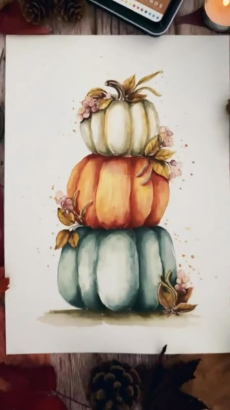 PUMPKINS IN ART PHILOSOPHY WATERCOLOR CONFECTIONS in 2022 | Watercolor flower art, Painting art projects, Watercolor art lessons Art Painting Watercolor, Art Philosophy, Watercolor Paintings For Beginners, Diy Watercolor Painting, Watercolor Projects, Fall Watercolor, Watercolor Painting Techniques, Watercolor Flower Art, Diy Watercolor