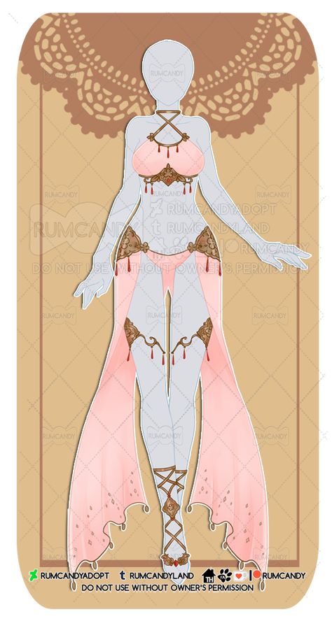 Dnd Belly Dancer, Anime Dancer Outfit, Belly Dancer Outfits Drawing, Belly Dancer Anime, Fantasy Dancer Outfit, Anime Belly Dancer, Desert Fits, Modern Royalty Outfit, Royalty Dresses