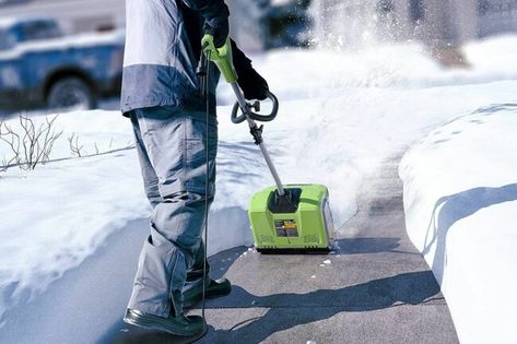 Electric Snow Shovel, Electric Snow Blower, Snow Shovels, Large Driveway, Attic Flooring, Bob Vila, Snow Blowers, Garage Makeover, Low Maintenance Landscaping