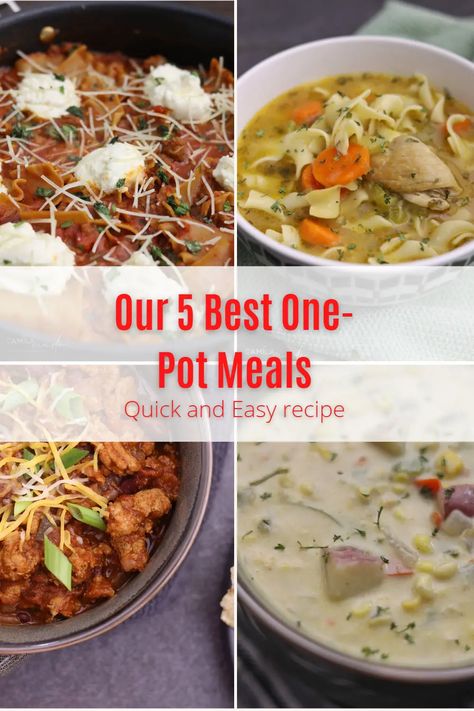 Hello everyone! Are you tired of spending hours in the kitchen after a long day at work? Do you want to enjoy a delicious and satisfying meal without the hassle of cleaning multiple pots and pans? Look no further! Today, I'm sharing with you five quick and easy one-pot meals that are perfect for busy weeknights. These meals are packed with flavor, simple to make and best of all, they only require one pot! #Quick Easy One Pot Meals, Pot Meals, Homemade Food, Delicious Meals, Satisfying Food, One Pot Meals, Quick Dinner, International Recipes, Pots And Pans