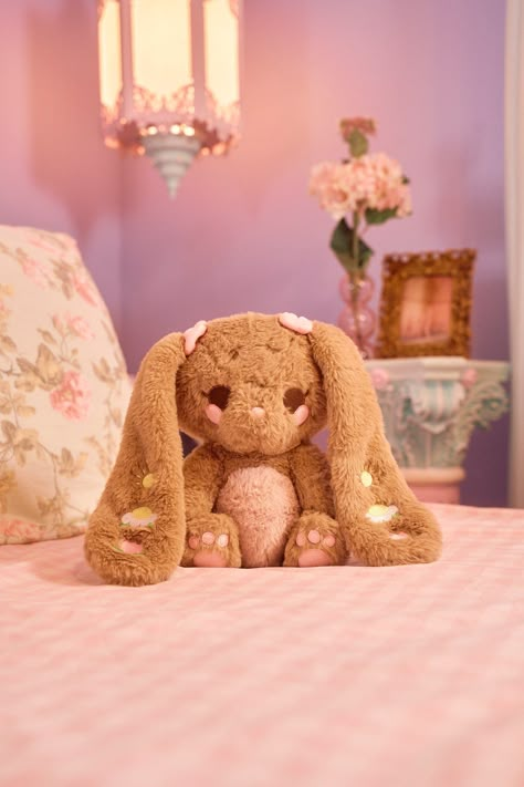 Cute Plushies To Buy, Luxury Stuffed Animals, Brown Bunny Stuffed Animal, Heatable Stuffed Animals, Pink Bunny Plush, Stuff Animals Cute, Big Plushies Kawaii Plush, Cute Room Decor Cozy, Cool Toys For Teens