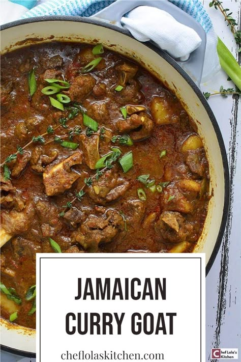 Jamaican Curry Beef Stew, Goat Curry Recipes Indian Foods, Caribbean Goat Curry, Jamaican Beef Curry Recipe, Goat Curry Recipes Jamaican, Stew Goat Meat Recipe, Goat Recipes Meat Slow Cooker, Cooking Goat Meat, Curry Mutton Jamaican