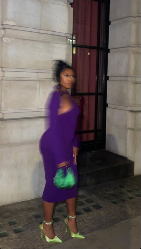 Purple Dress Black Women, Lavender Outfits For Women, Purple Boots Outfit, Purple Outfits For Women Classy, Purple Outfits For Women, Purple Outfits Black Women, Boots Outfit Black Women, Purple Outfit Ideas, Lavender Outfits