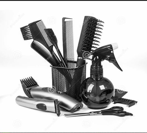 Cosmo School, Hair Salon Equipment, Hair Salon Tools, Barber Accessories, Hair Salon Interior, Barber Shop Decor, Makeup Hacks Beauty Secrets, Business Checklist, Barber Tools