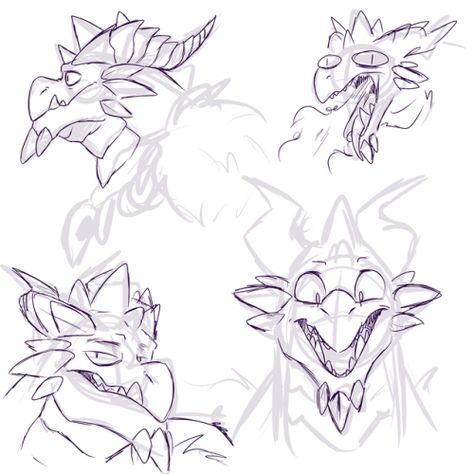 How To Draw Dragon Bodies, Dragon Expressions Drawing, Dragon Face Reference, Dragon Expressions Faces, How To Draw Dragonborn, Dragonborn Anatomy, Dragon Character, Dragon Face, Always Watching