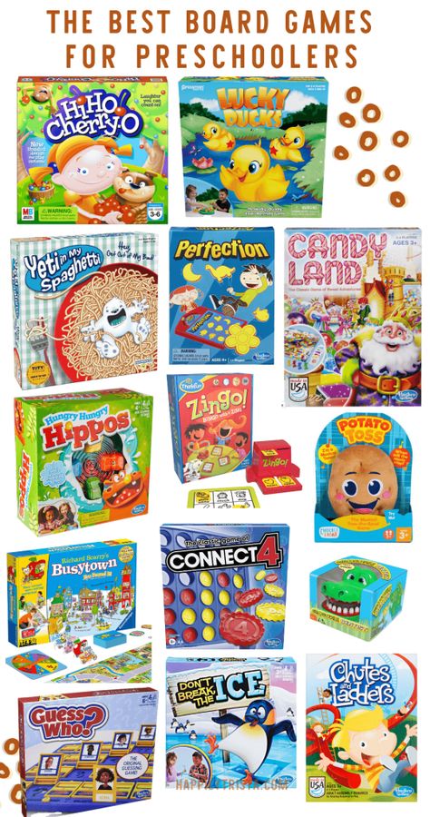 Sharing a round up of our favorite board games for preschoolers! These are the best board games out there - our preschoolers love them. Board Games For Kindergarteners, Best Board Games For Kids, Solo Board Games, Board Games For Kindergarten, Kid Board Games, Peep Ideas, Board Games For Preschoolers, Game Schooling, Toddler Board Games