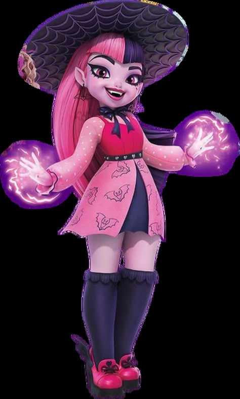 Draculaura (G3) | Monster High Wiki | Fandom G3 Draculaura, Draculaura G3, Monster High Wiki, Famous Vampires, Draculaura Aesthetic, Pink And Black Hair, Tikki Y Plagg, Vampire Dracula, Arte Monster High