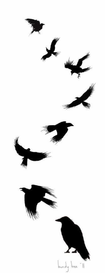 Ravens Tattoo Design, Crow Tattoo For Men, Ravens Tattoo, Tree Tattoo Side, Sketch Style Tattoos, Flying Bird Tattoo, Tattoo Bird, Crow Tattoo, Silhouette Tattoos