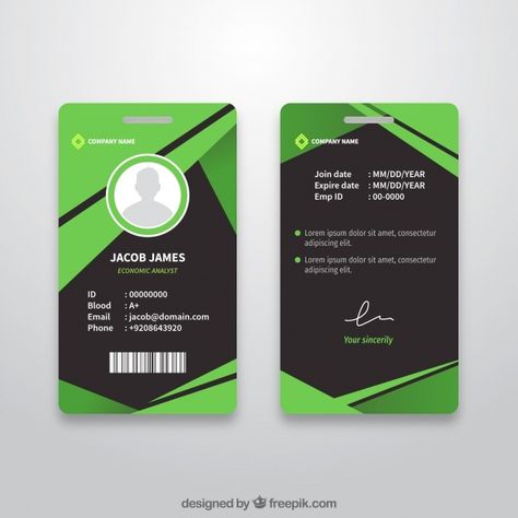 Id Card Design, Identity Card Design, Employee Id Card, Employees Card, Company Id, Floral Business Cards, Graphic Design Business Card, Business Card Design Inspiration, Id Card Template