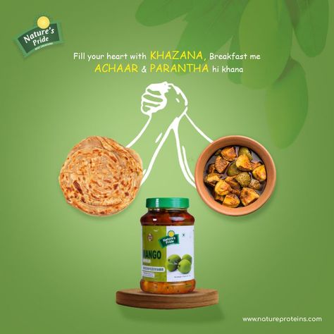 All happiness depends on a leisurely breakfast of parantha & achaar. #naturepride #sunday #breakfast #paratha #achaar #Pickle #happiness #ordernow #garlic #sundaymorning #buynow #morning #taste #foodie #delicious #mohali #punjab Detergent Product, Digital Advertising Design, Kitchen Cupboard Designs, Illustrator Design Tutorial, Sunday Breakfast, Food Advertising, Food Poster Design, Typography Poster Design, Food Ads