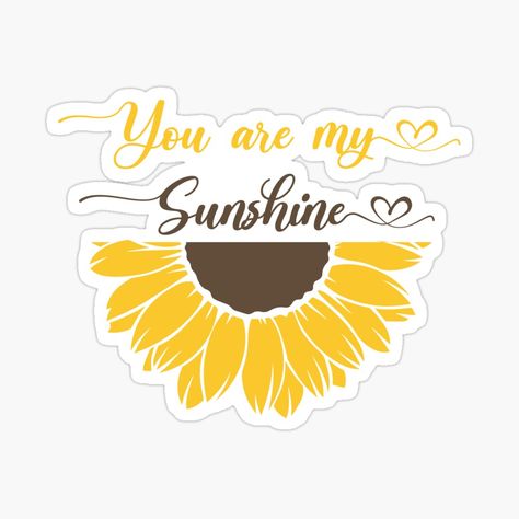 Sunflower Gift Ideas, Laptop Stickers Collage, Sun Aesthetic Sticker, Sunflower Sticker, Sunflower Decals For Cars, Sunflower Sticker Aesthetic, Phone Cover Stickers, Yellow Flowers Stickers, Sunflower Gifts