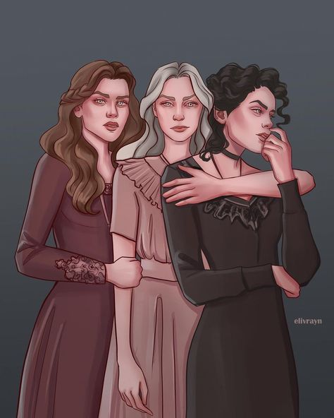 Elivrayn on Instagram: “Andromeda, Narcissa and Bellatrix 🖤 #andromedablack #narcissablack #narcissamalfoy #narcissablackmalfoy #bellatrix #bellatrixlestrange…” Andromeda Black Fanart, Harry Potter Narcissa, Black Sisters, Harry Potter Artwork, Bellatrix Lestrange, Harry Potter Tumblr, Fred Weasley, Harry Potter Drawings, All The Young Dudes