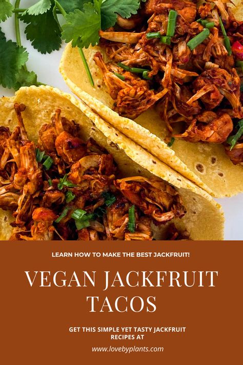 This simple jackfruit recipe pairs well with stews, burritos, bowls, salads and tacos! Head ever to my blog to see how i paired it with tacos. Ingredients for Jackfruit (Serves 2): • 1 tbs of any cooking oil • 2 cups of jackfruit OR 1 can of Jackfruit Brine • 2 tbs tomato paste • 1 tbs vegan Worcestershire sauce • 1/2 tbs taco seasoning #vegan #recipe #jackfruit #vegantacos #veganrecipes #easyrecipe #tacos #vegandinner Jackfruit Tacos Vegan, Jackfruit Recipe, Vegan Jackfruit, Jackfruit Tacos, Chipotle Bowl, Canned Jackfruit, Taco Love, Jackfruit Recipes, Vegan Worcestershire Sauce