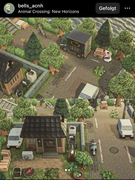 Qr Code Animal Crossing New Horizon, Acnh Rural Town Entrance, Korean Animal Crossing, Tokonoma Animal Crossing, Acne Villager Houses Layout, Acnh Tailor Shop, Animal Crossing Countryside, Acnh Town Hall Plaza Ideas, Acnh Urban Entrance