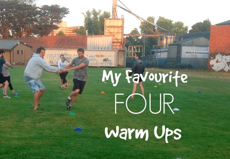 Four Awesome Team-Building, Smile-Cracking Warm-ups | Bootcamp Ideas Fun Warm Up Games, Warm Up For Kids, Bootcamp Games, Kids Team Building Activities, Bootcamp Ideas, Kids Exercise Activities, Bootcamp Workout, Warm Up Games, Dynamic Warm Up