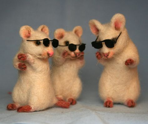 Melody Piper, 3 Blind Mice, Three Blind Mice, Felt Mouse, Of Mice And Men, Felting Tutorials, House Mouse, Nursery Rhyme, Cute Mouse