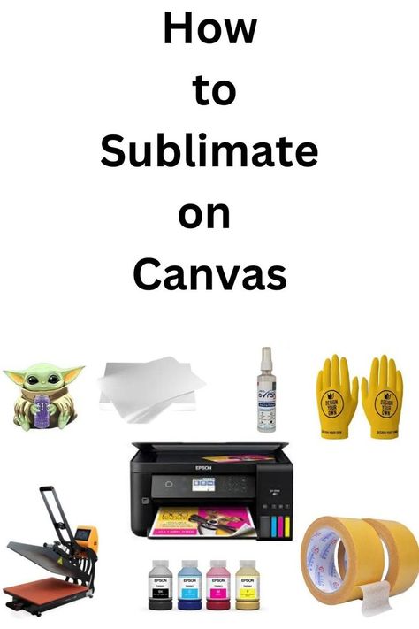 How to sublimate on Canvas Sublimating On Canvas, How To Sublimate On Canvas, Things To Sublimate On, Sublimate On Canvas, Sublimation On Canvas, Sublimination Prints, Sublimation Canvas, Heat Transfer Projects, Canvas Bag Diy