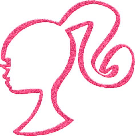 ... Barbie Head Logo, Barbie Png, Barbie Tattoo, Barbie Silhouette, Floral Thigh Tattoos, Free Barbie, Dress Barbie Doll, Barbie Logo, Barbie Cartoon