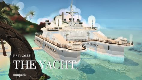 Sims 4 Yacht Build, Sims 4 Vacation Lots, Sims 4 Yacht Cc, Ts4 Club Cc, Sims 4 Miami, Sims 4 Sulani Community Lots, Sims 4 Sulani Builds, Sims 4 Yacht, Sims 4 Public Lots