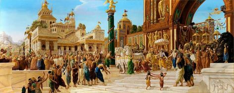 Mahabharata- In Painting | Italian Painter Giampaolo Tomassetti | Atma Nirvana Community Photos, Krishna Avatar, The Mahabharata, Vedic Art, Hinduism Art, Shri Krishna, Krishna Radha Painting, Italian Painters, Ancient India