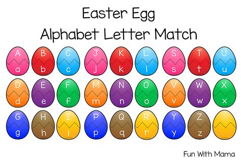 These Easter Egg Alphabet Letter Matching Puzzles are a great way to work on uppercase and lowercase letter recognition. We are always looking for fun printable alphabet letter crafts and activities. We do a letter of the week curriculum and these would be such a fun addition. You could use all the uppercase and lowercase...Read More » Easter Egg Activities, Alphabet Letter Matching, Alphabet Letter Crafts, Letter Crafts, British Sign Language, Easter Activity, Easter Preschool, Printable Alphabet Letters, Shapes Preschool