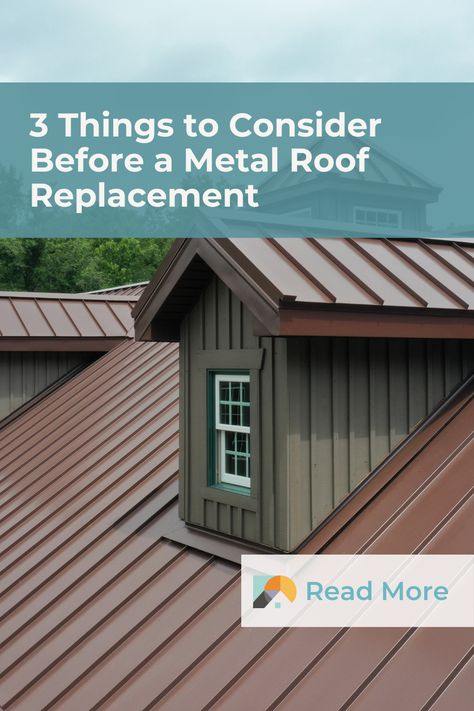 Considering a metal roof for your home? Before you commit to a metal roof replacement, it is important to understand the advantages and disadvantages of this unique roofing type. Metal Roofs On Houses, Metal Roofing Ideas, Roofing Ideas, Metal Roofs, Roof Replacement, Reduce Energy Consumption, Metal Roofing, Advantages And Disadvantages, Solar Heating