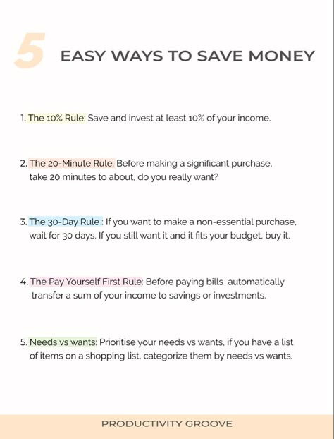 A image displaying 5 ways to save money. Saving money budget, money saving meals, best money saving tips, start saving money, money tips, money skills, money savers, money saving plan, budget saving, frugal tips. Simple Ways To Save Money, How To Budget Your Money, How To Pay Bills And Save Money, How To Save Money As Student, How To Save Money Fast, Mercury Scorpio, Money Tips For Teens, Saving Money Aesthetic, Money Saving Tips For Teens