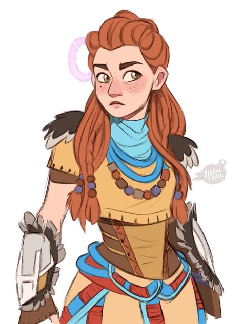 Aloy Fanart, Horizon Zero Dawn Fanart, Playstation Characters, Horizon Aloy, Aloy Horizon Zero Dawn, Horizon Art, Talking Cat, Female Heroines, Aloy Horizon