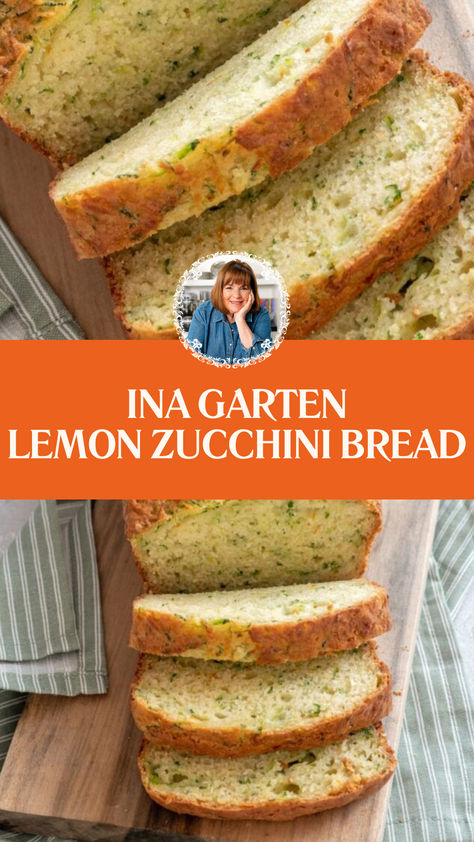 Ina Garten Lemon Zucchini Bread Lemon Zucchini Bread, Lemon Zucchini, Zucchini Bread Recipe, Ina Garten Recipes, Fresh Fruit Salad, Lemon Bread, Zucchini Bread Recipes, Baked Bread, Zucchini Bread