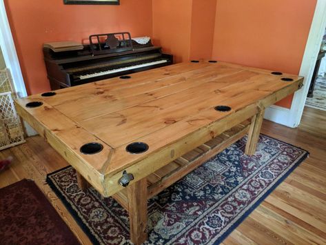 Gaming Table Diy, Dnd Room, Dnd Table, Board Game Room, Games Room Inspiration, Game Room Tables, Basement Games, Gaming Tables, Wargaming Table