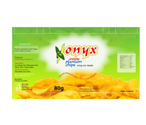 plantain chips pack. Plantain Chips Label Design, Chips Label Design, Label Design Ideas, Product Label Design, Plantain Chips, Vegetable Oil, Product Label, Label Design, Chip Bag