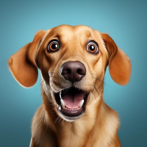 Photo surprised dog | Premium Photo #Freepik #photo Surprised Dog Face, Dog Screaming, Scared Dog, Surprised Dog, Angry Dog, Pet Animals, About Money, Dog Images, Pet Owner