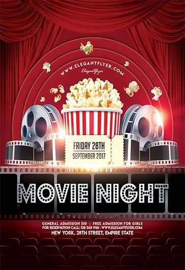 Friday Night Lights Movie, Herbalife Business Cards, Movie Template, Movie Night Poster, Movie Night Flyer, Light Movie, Template Facebook, Free Psd Flyer Templates, Free Psd Flyer