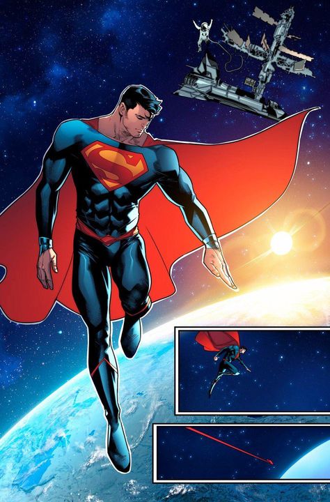 Jorge Jiménez on Twitter: "Goodnight.. #superman #Rebirth #7 https://t.co/t1Y5CJE2Dz" / Twitter Superman Flying, Comic Superman, Superman Gifts, Superman Artwork, Superman Wallpaper, Superman Family, Superman Man Of Steel, Superman Art, Superman Comic