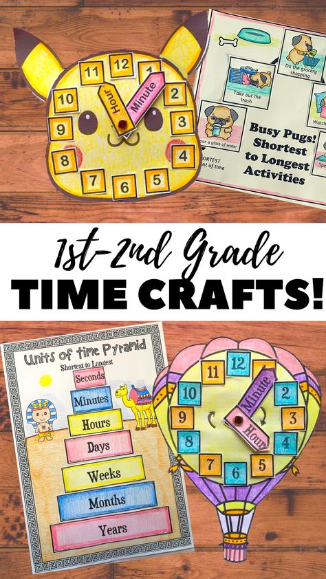 1st Grade Clock Activities, Center Activities 2nd Grade, Teaching Numbers 1-100 Activities, Measuring Time Worksheet, Telling Time Bulletin Board Ideas, Homeschool Crafts 2nd Grade, Telling Time Clock Printable, 1st Grade Time Worksheets, Math Projects 2nd Grade